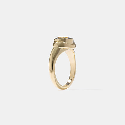 Emerald Pave Engagement Ring – 1 CT Lab Grown Diamond