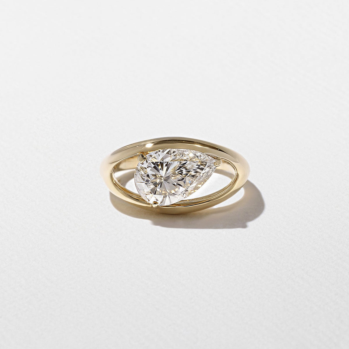 Emerald Pave Engagement Ring – 1 CT Lab Grown Diamond