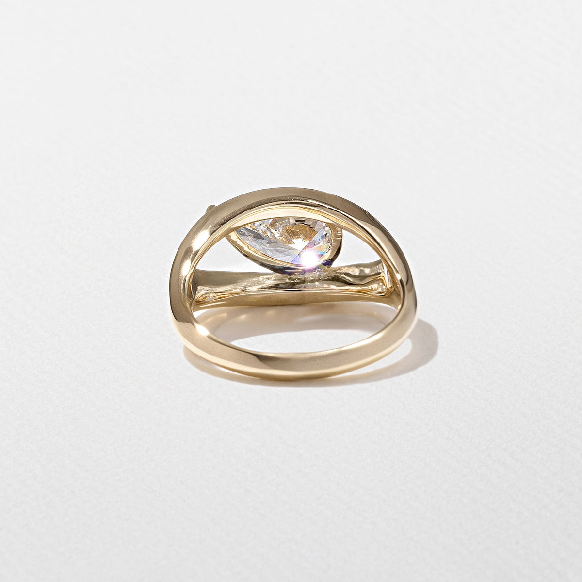 Emerald Pave Engagement Ring – 1 CT Lab Grown Diamond