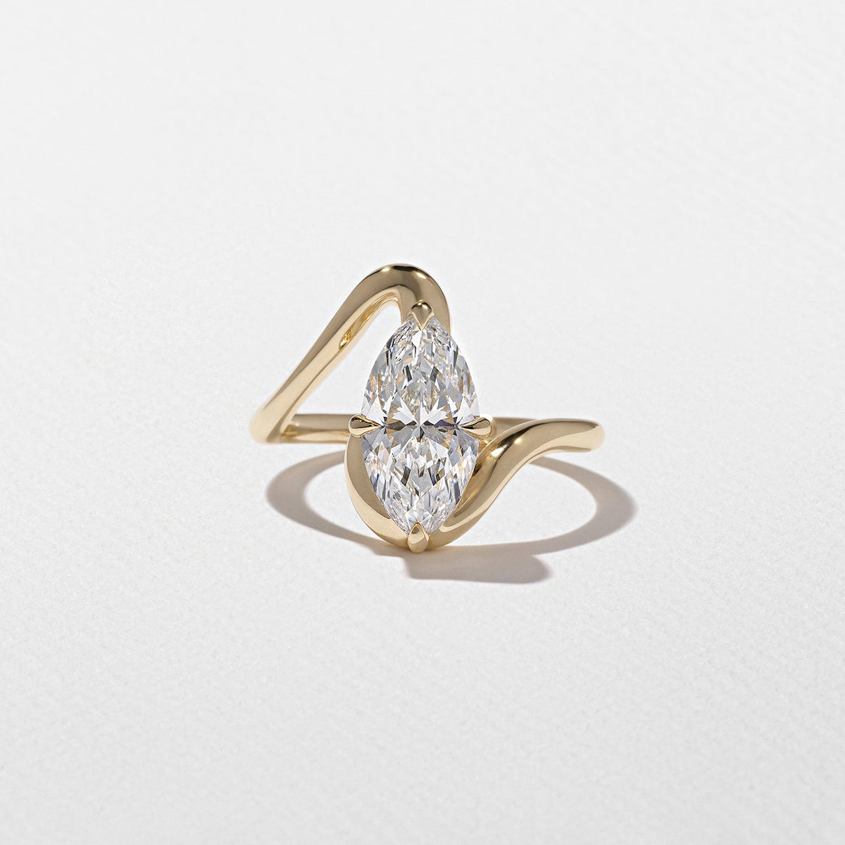 Emerald Pave Engagement Ring – 1 CT Lab Grown Diamond