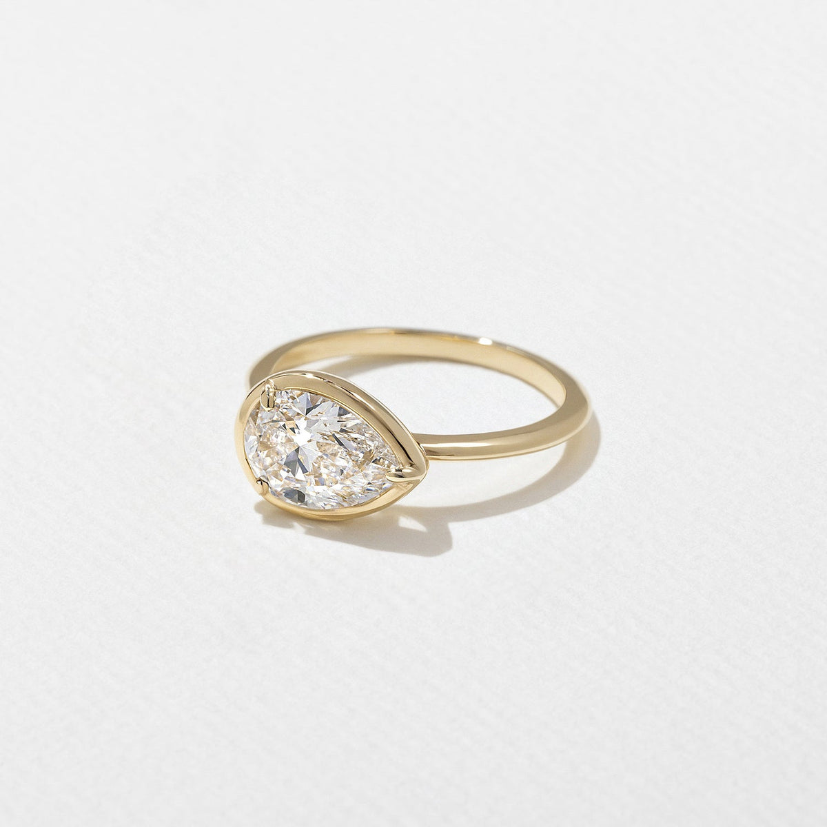 Emerald Pave Engagement Ring – 1 CT Lab Grown Diamond