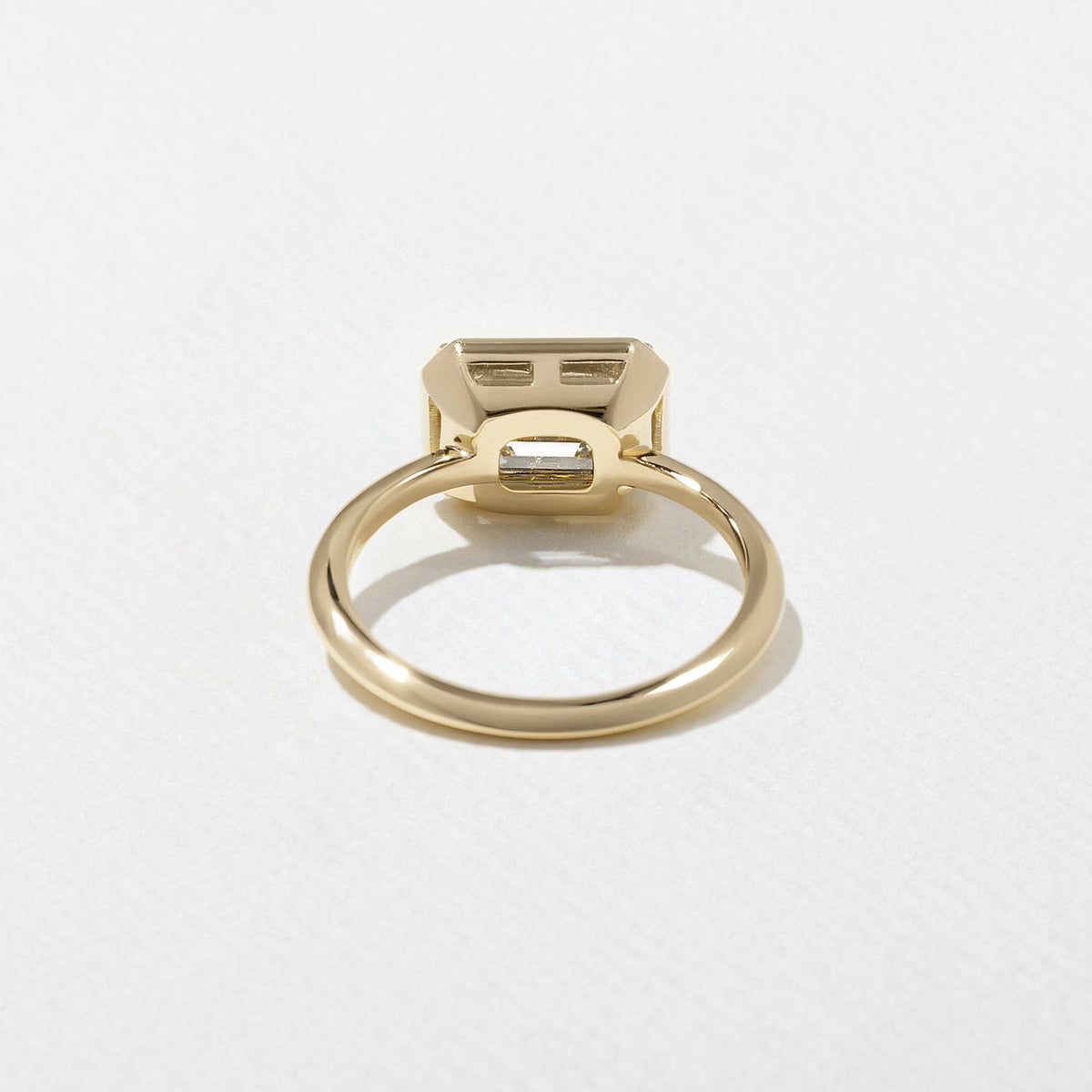 Emerald Pave Engagement Ring – 1 CT Lab Grown Diamond