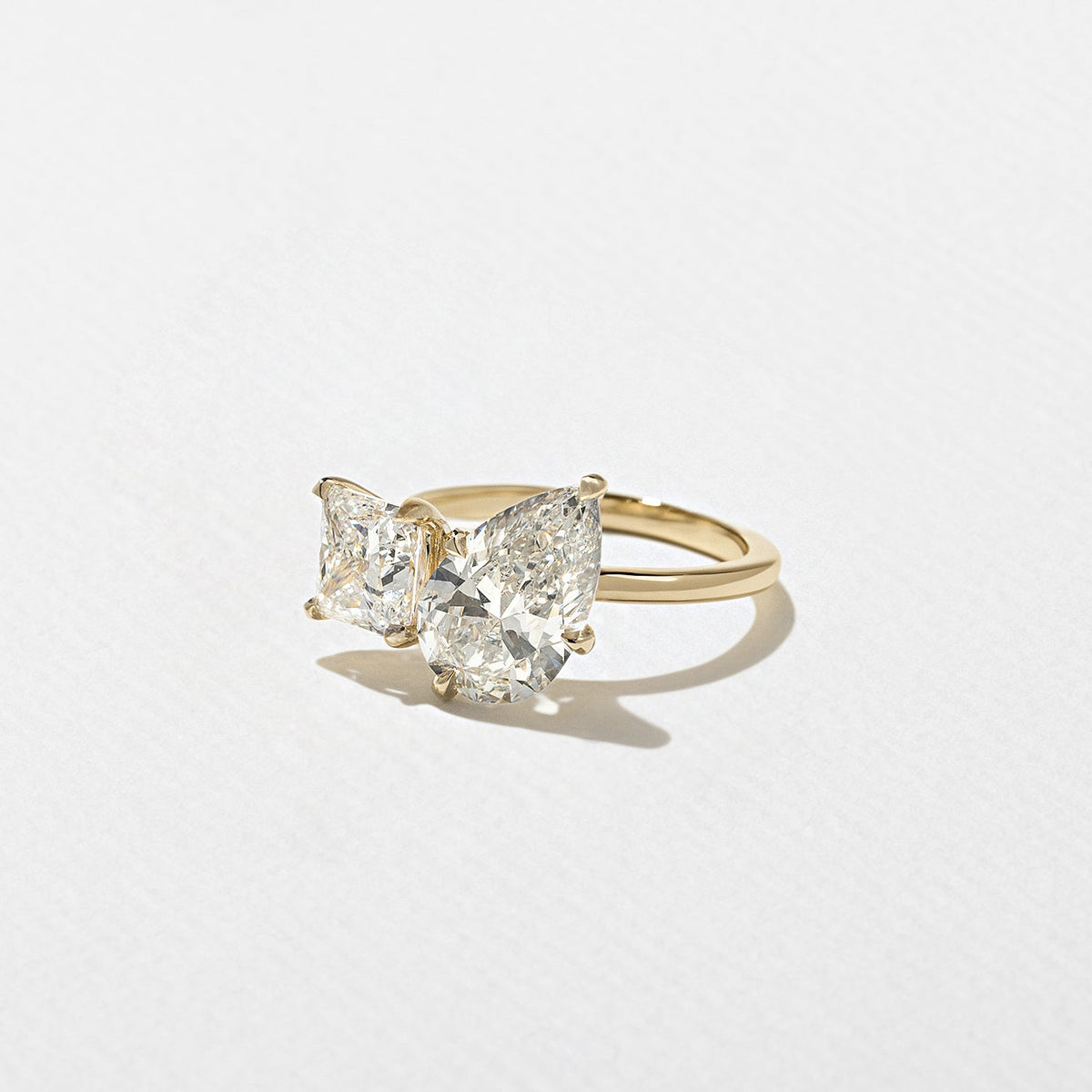 Emerald Pave Engagement Ring – 1 CT Lab Grown Diamond