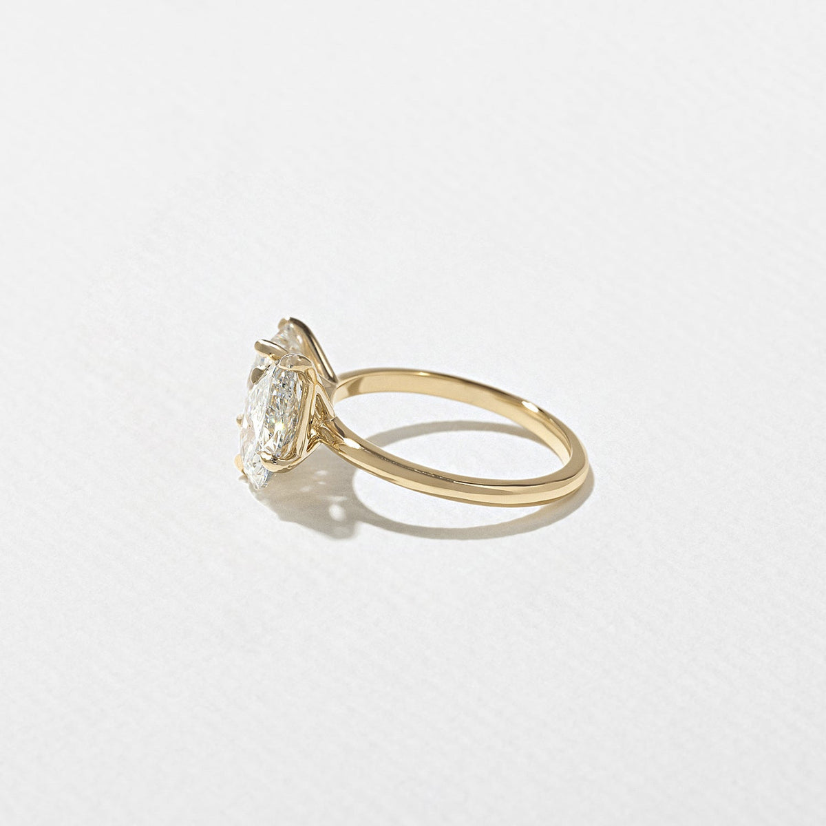 Emerald Pave Engagement Ring – 1 CT Lab Grown Diamond