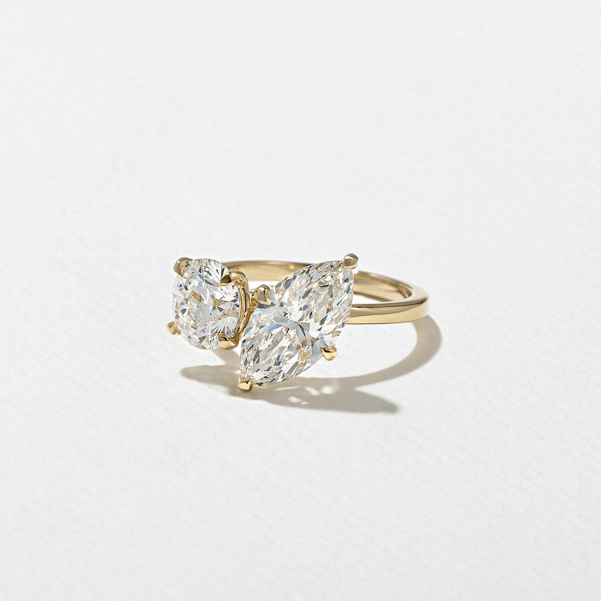 Emerald Pave Engagement Ring – 1 CT Lab Grown Diamond