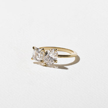 Emerald Pave Engagement Ring – 1 CT Lab Grown Diamond