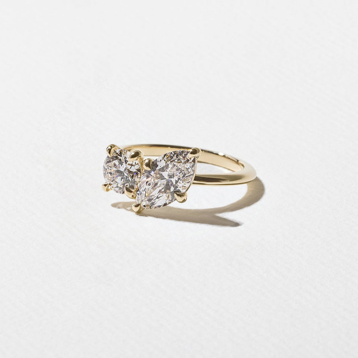 Emerald Pave Engagement Ring – 1 CT Lab Grown Diamond