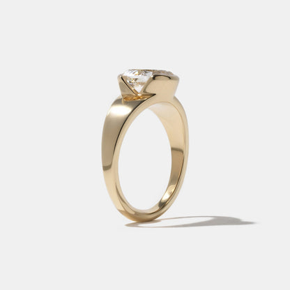 Emerald Pave Engagement Ring – 1 CT Lab Grown Diamond