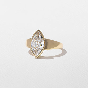 Emerald Pave Engagement Ring – 1 CT Lab Grown Diamond