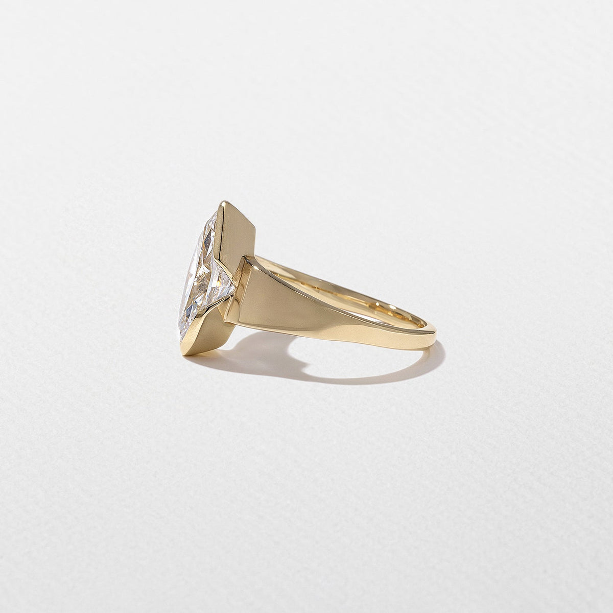 Emerald Pave Engagement Ring – 1 CT Lab Grown Diamond