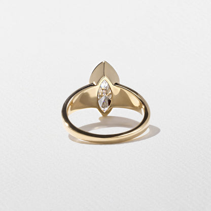 Emerald Pave Engagement Ring – 1 CT Lab Grown Diamond