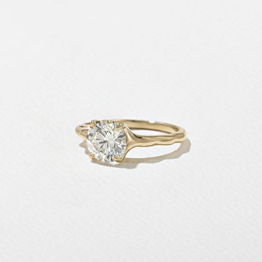 Emerald Pave Engagement Ring – 1 CT Lab Grown Diamond