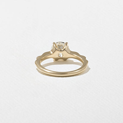 Emerald Pave Engagement Ring – 1 CT Lab Grown Diamond