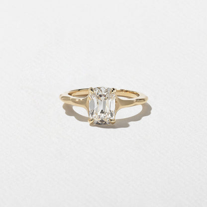 Emerald Pave Engagement Ring – 1 CT Lab Grown Diamond