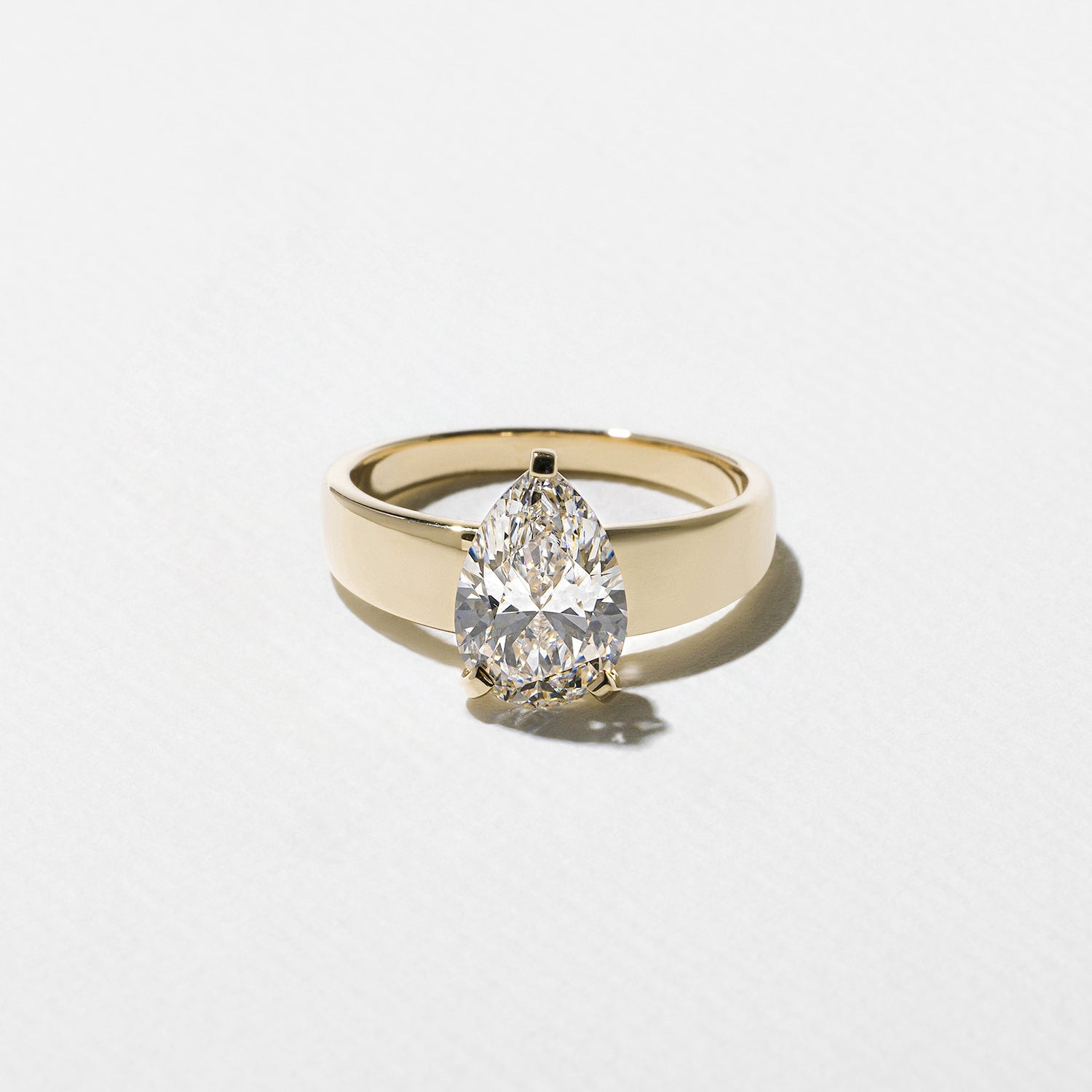 Emerald Pave Engagement Ring – 1 CT Lab Grown Diamond