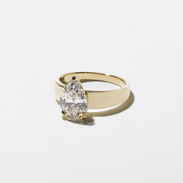 Emerald Pave Engagement Ring – 1 CT Lab Grown Diamond