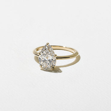 Emerald Pave Engagement Ring – 1 CT Lab Grown Diamond