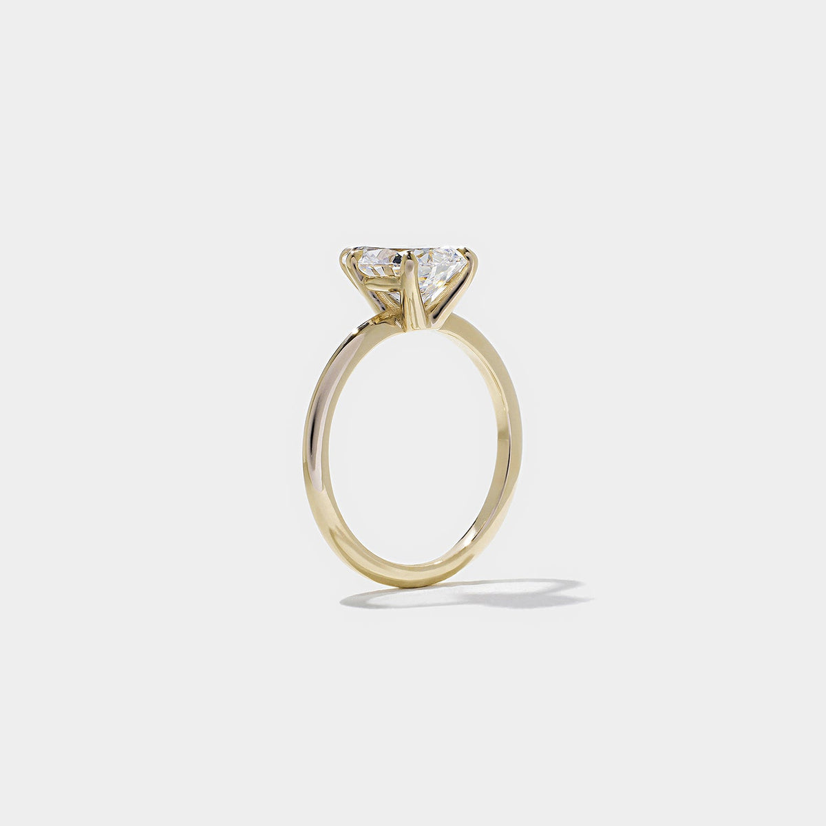 Emerald Pave Engagement Ring – 1 CT Lab Grown Diamond