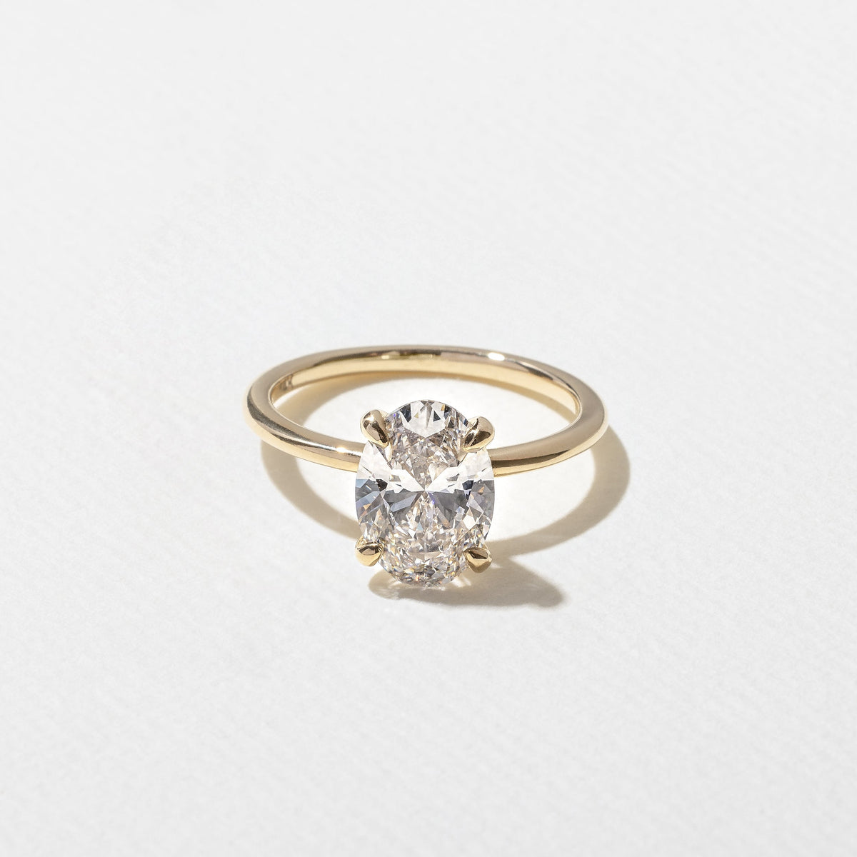 Emerald Pave Engagement Ring – 1 CT Lab Grown Diamond