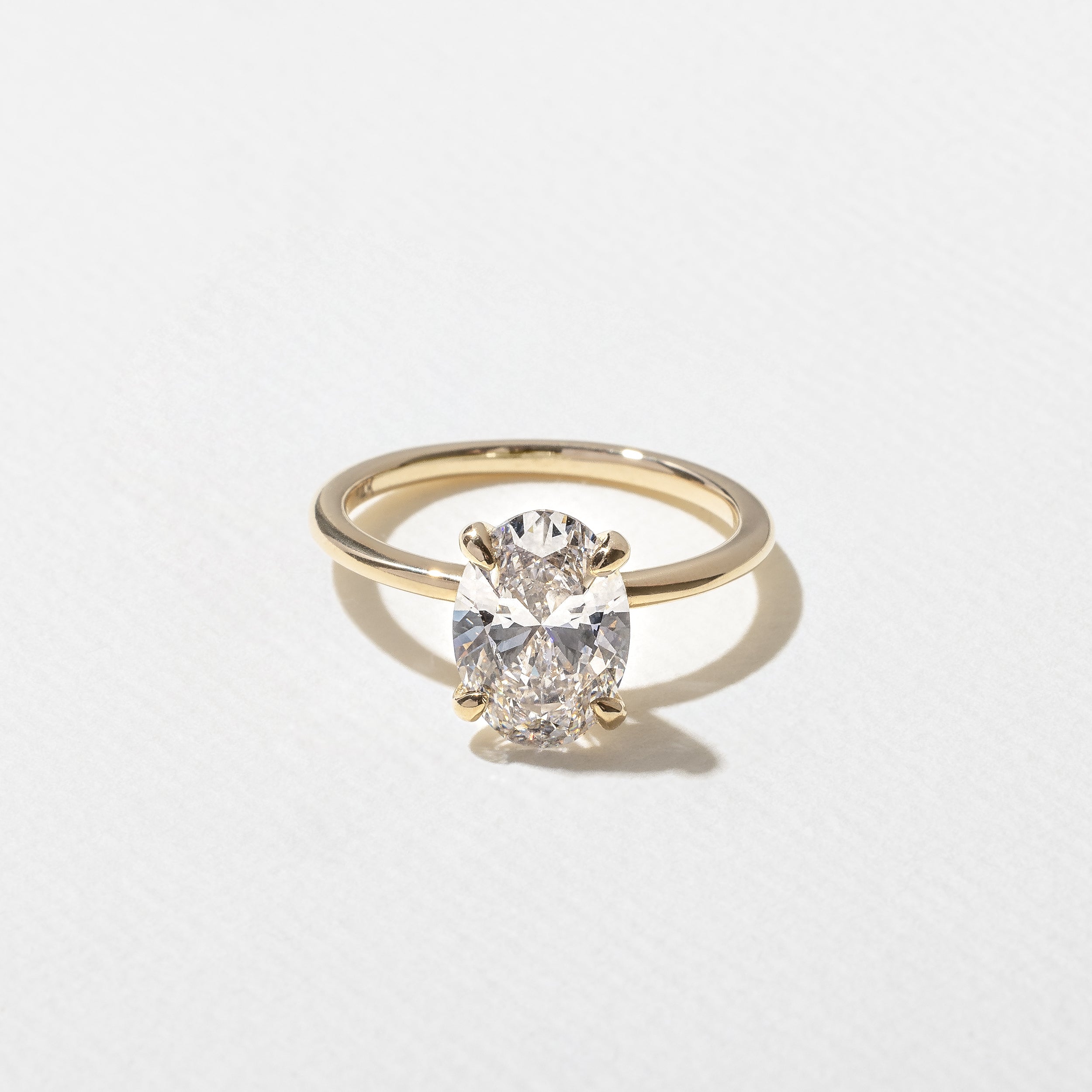 Emerald Pave Engagement Ring – 1 CT Lab Grown Diamond