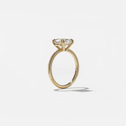 Emerald Pave Engagement Ring – 1 CT Lab Grown Diamond