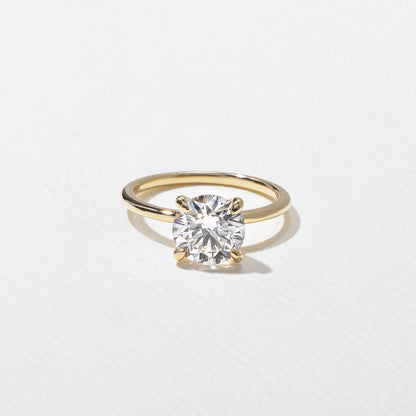 Emerald Pave Engagement Ring – 1 CT Lab Grown Diamond