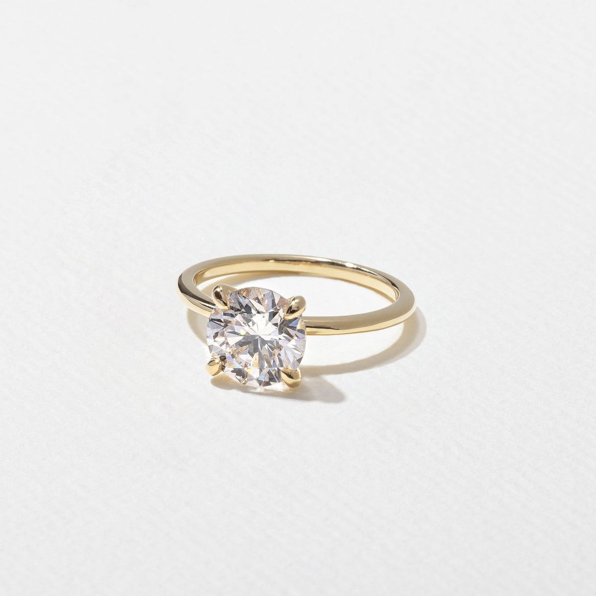 Emerald Pave Engagement Ring – 1 CT Lab Grown Diamond