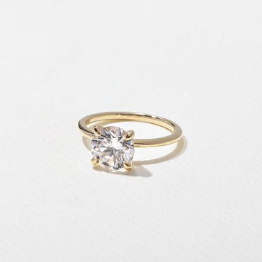 Emerald Pave Engagement Ring – 1 CT Lab Grown Diamond