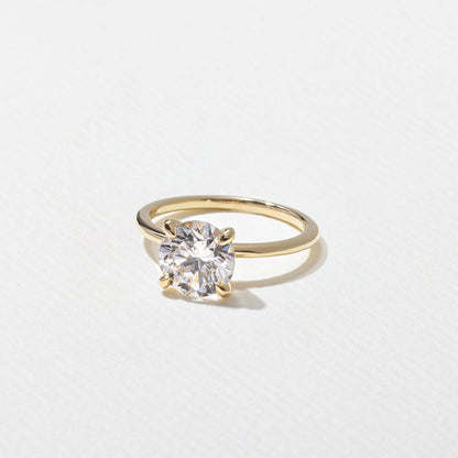 Emerald Pave Engagement Ring – 1 CT Lab Grown Diamond