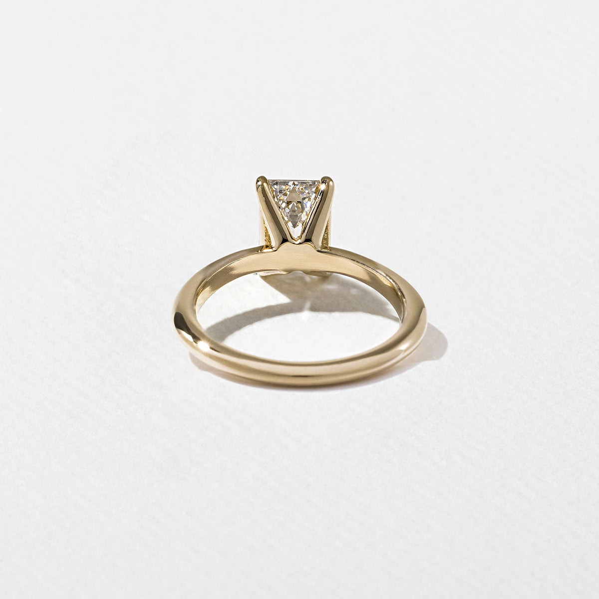 Emerald Pave Engagement Ring – 1 CT Lab Grown Diamond