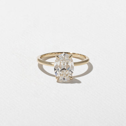 Emerald Pave Engagement Ring – 1 CT Lab Grown Diamond