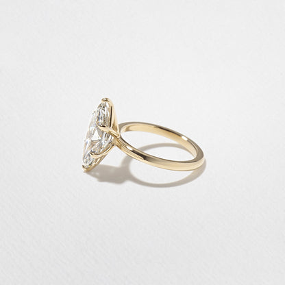 Emerald Pave Engagement Ring – 1 CT Lab Grown Diamond