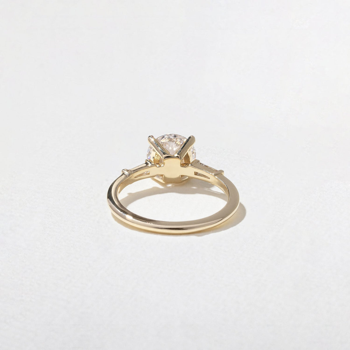 Emerald Pave Engagement Ring – 1 CT Lab Grown Diamond
