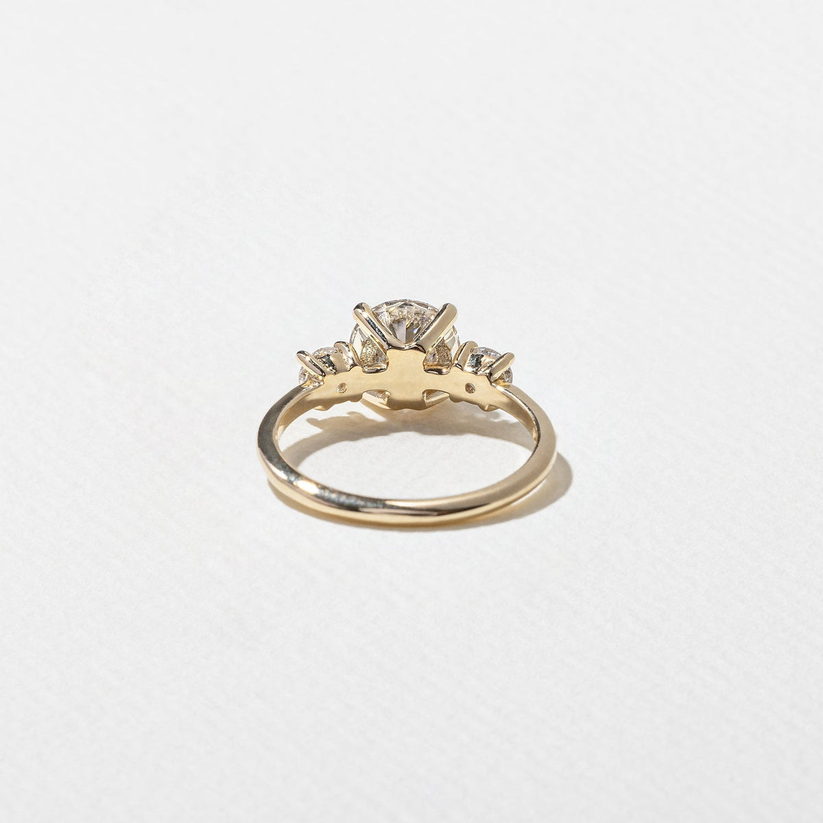 Emerald Pave Engagement Ring – 1 CT Lab Grown Diamond