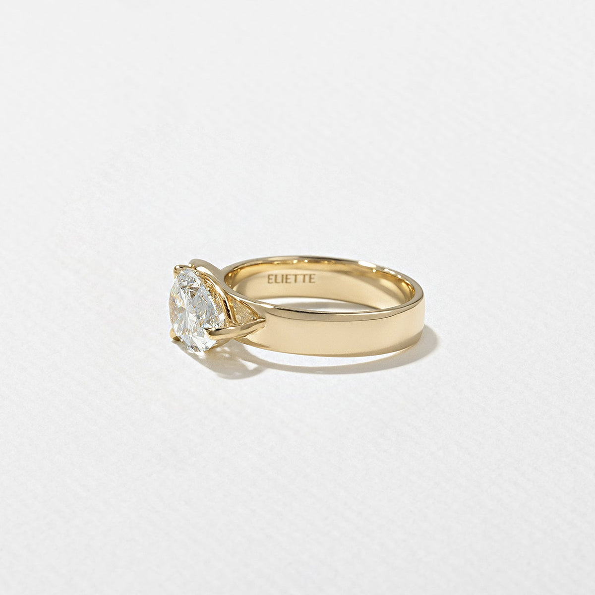 Emerald Pave Engagement Ring – 1 CT Lab Grown Diamond
