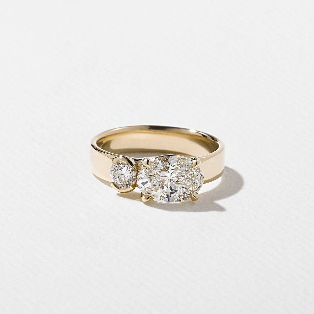 Emerald Pave Engagement Ring – 1 CT Lab Grown Diamond
