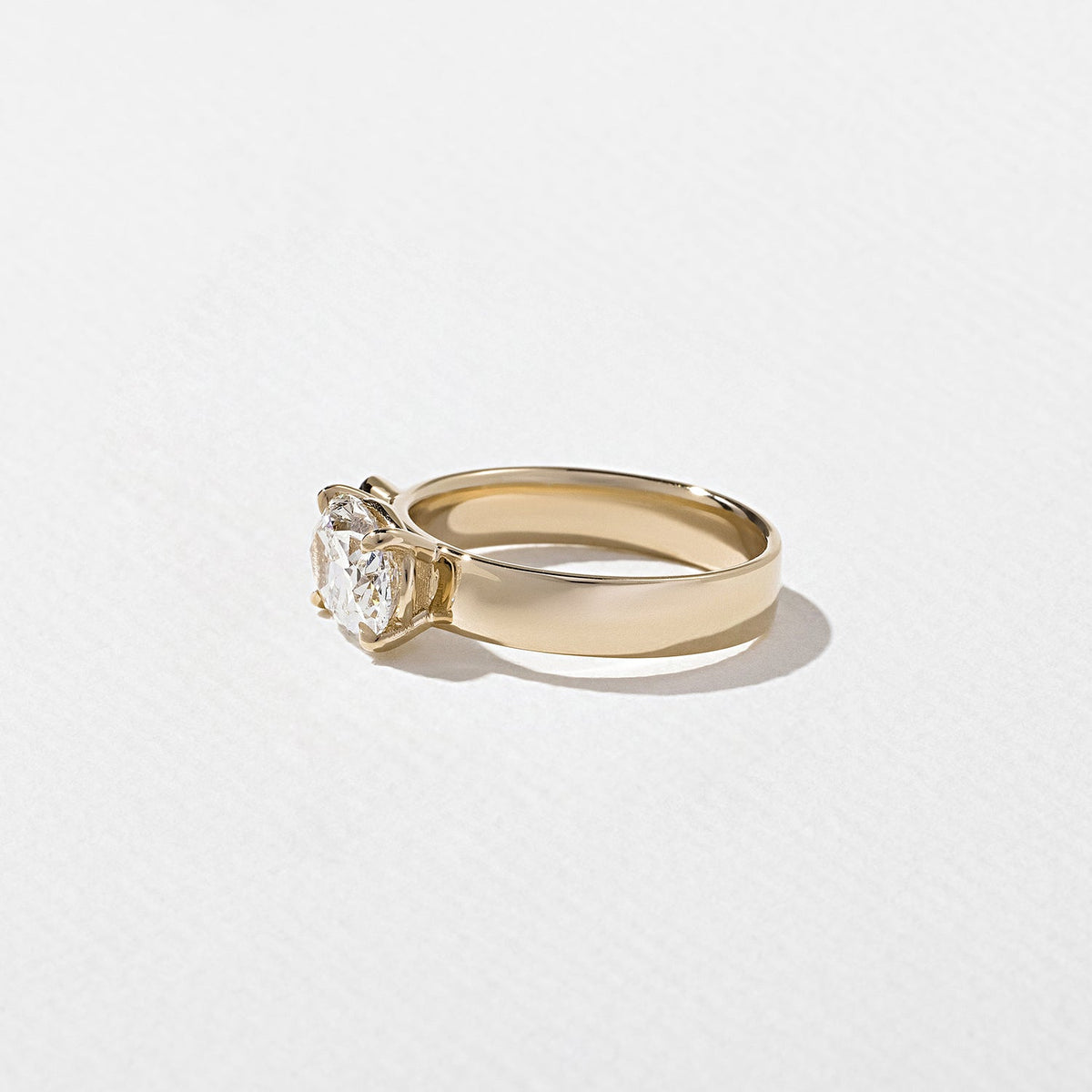 Emerald Pave Engagement Ring – 1 CT Lab Grown Diamond