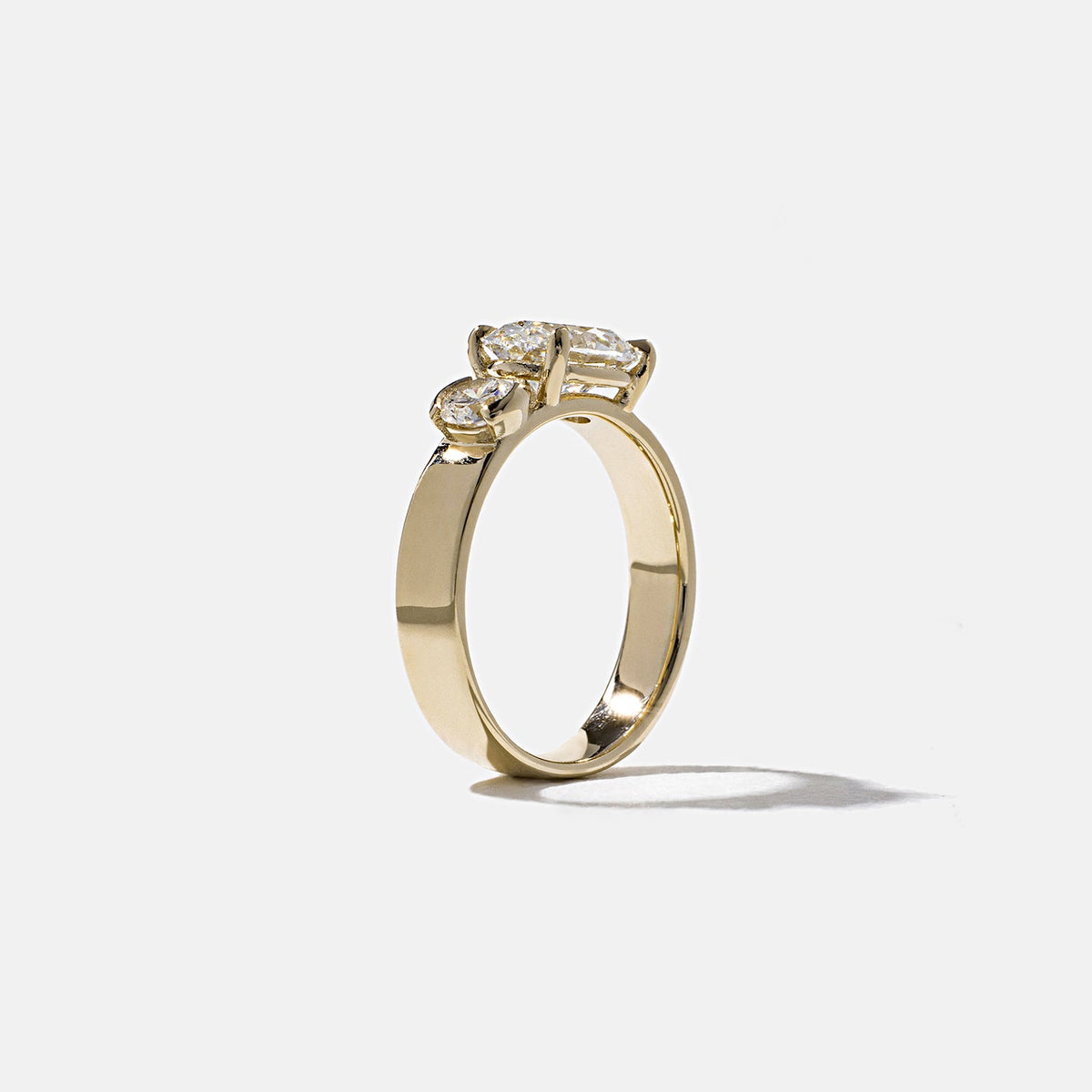 Emerald Pave Engagement Ring – 1 CT Lab Grown Diamond