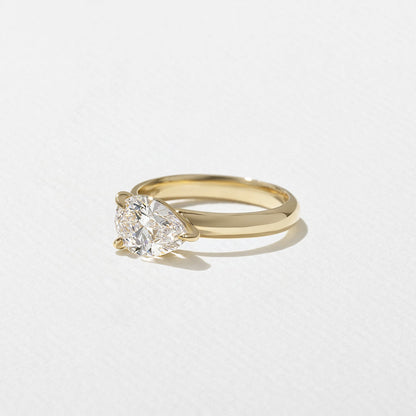 Emerald Pave Engagement Ring – 1 CT Lab Grown Diamond