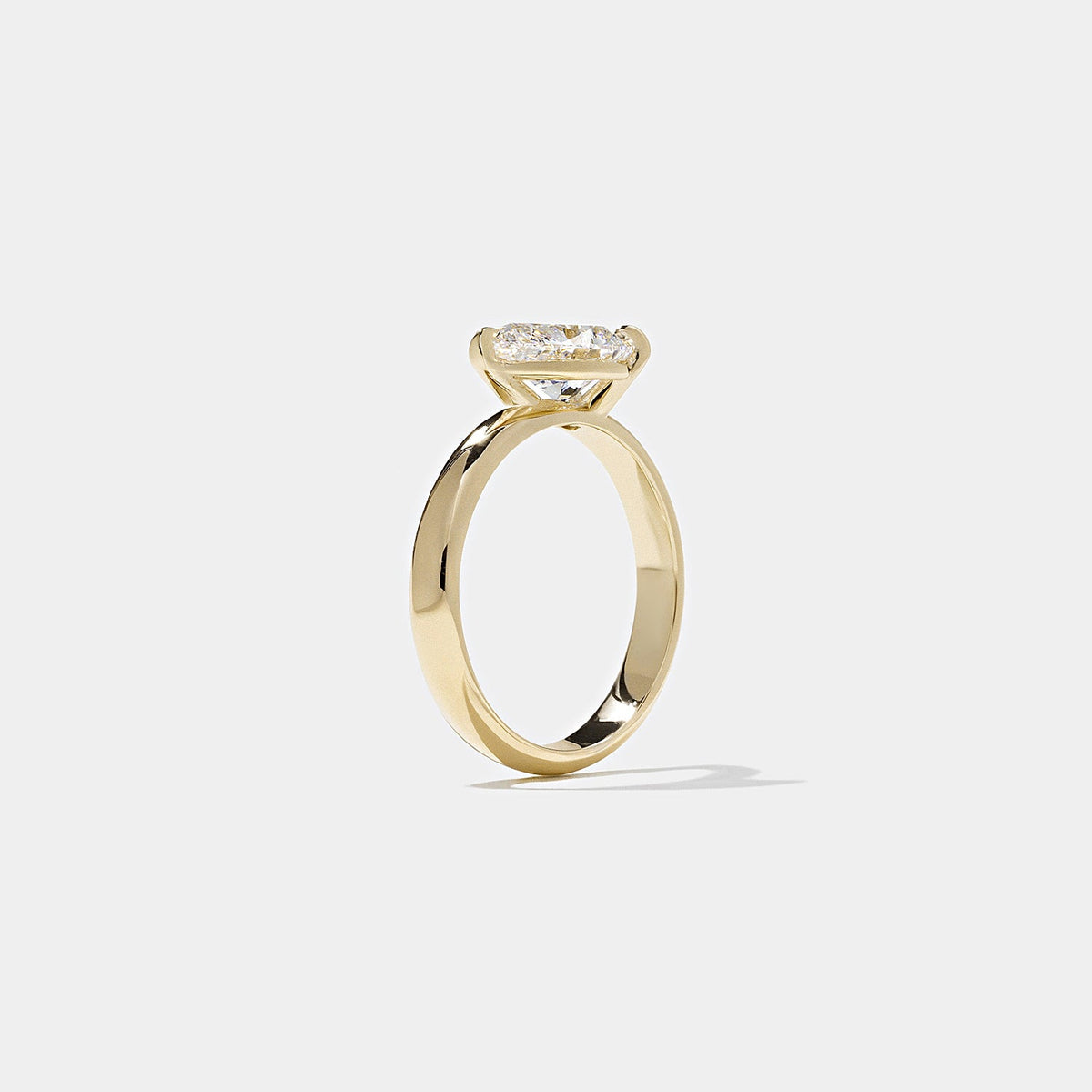 Emerald Pave Engagement Ring – 1 CT Lab Grown Diamond