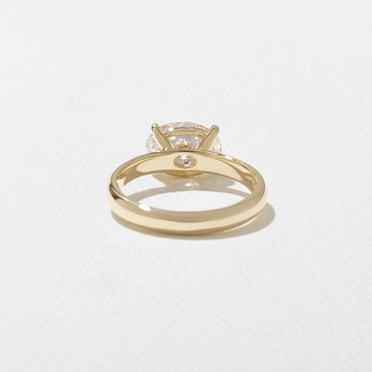 Emerald Pave Engagement Ring – 1 CT Lab Grown Diamond