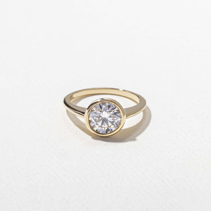 Emerald Pave Engagement Ring – 1 CT Lab Grown Diamond
