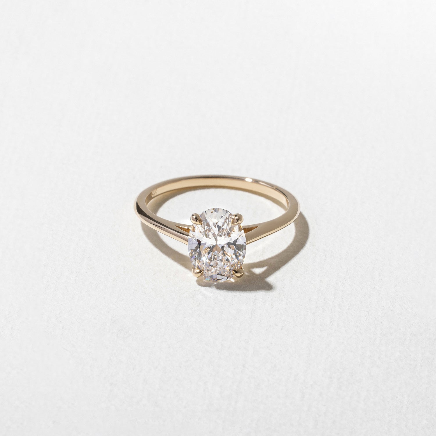Emerald Pave Engagement Ring – 1 CT Lab Grown Diamond
