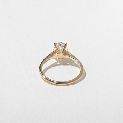 Emerald Pave Engagement Ring – 1 CT Lab Grown Diamond