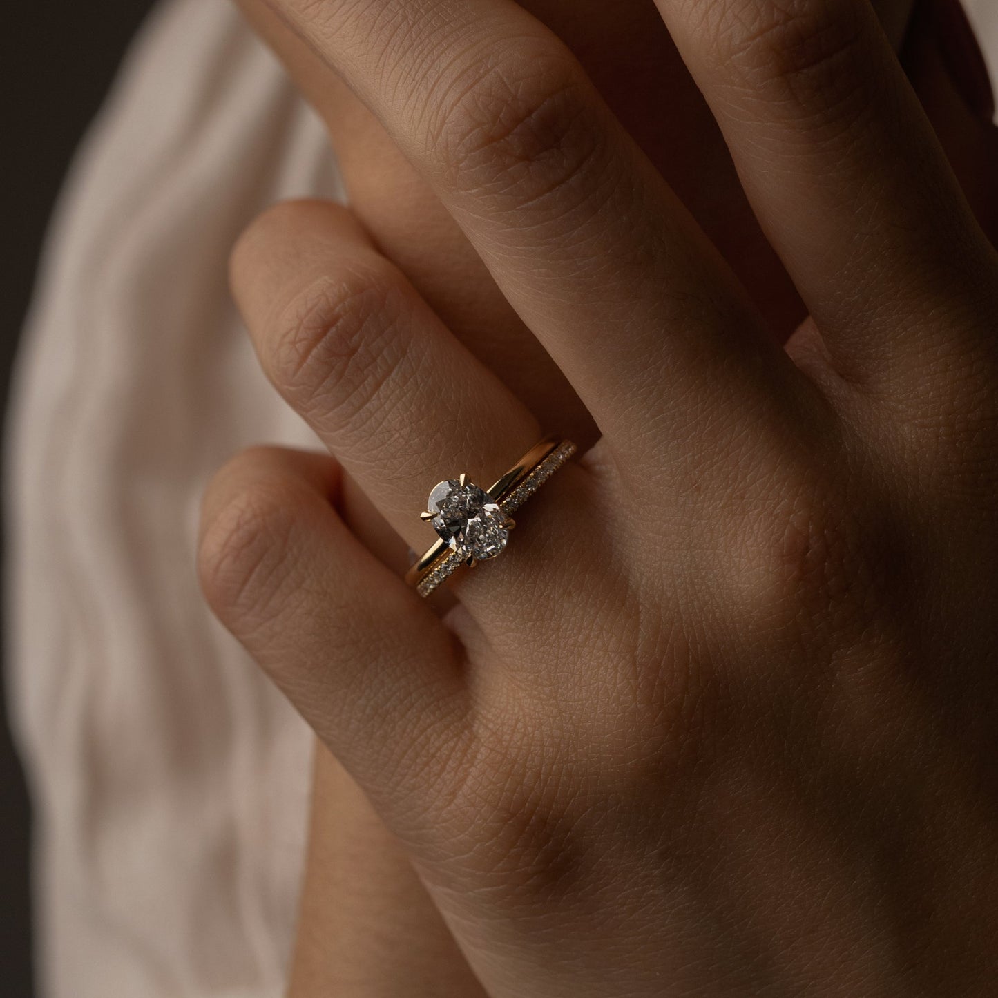 0.21 TCW Round Stones Half Eternity Lab Grown Diamond Wedding Band