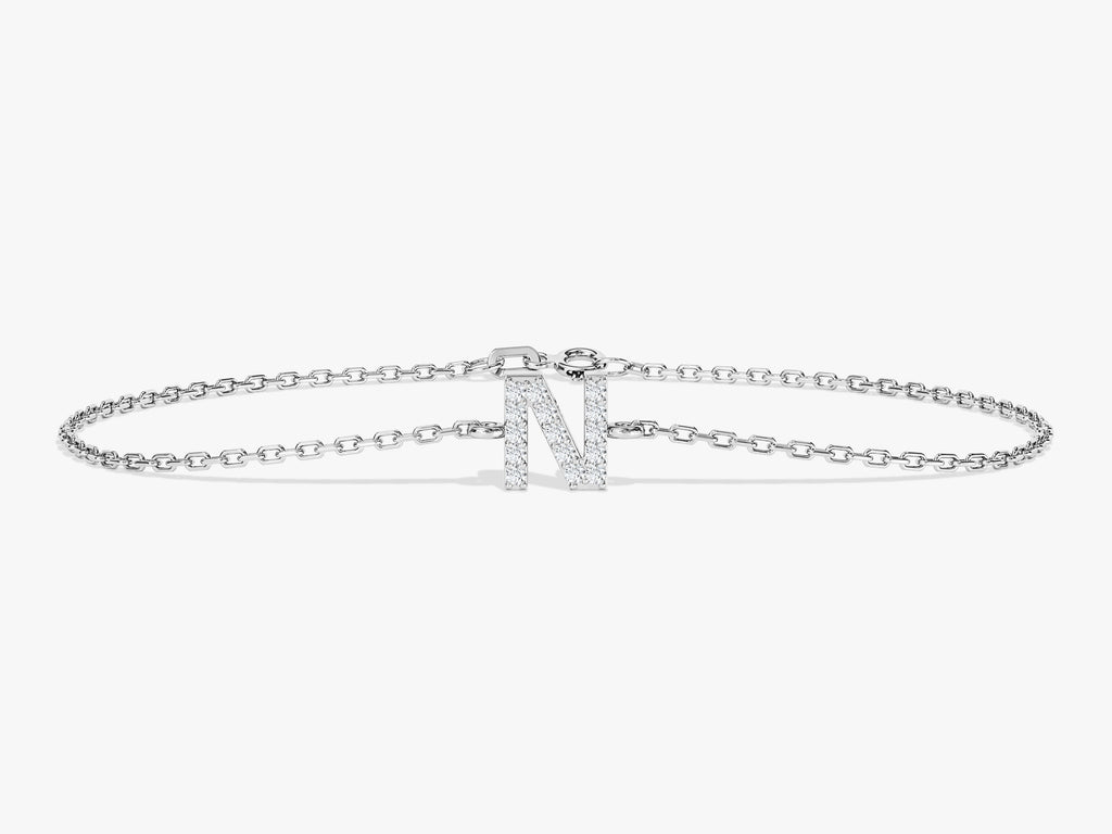 0.08 TCW Initial's Lab Grown Diamond Bracelet