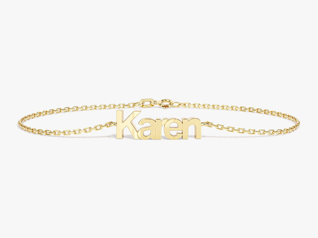 Customised Name Gold Bracelet