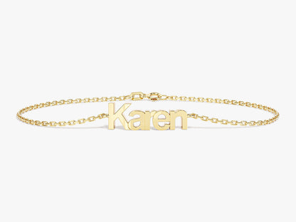 Customised Name Gold Bracelet