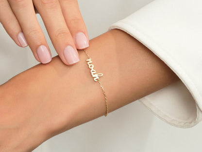 Customised Name Gold Bracelet