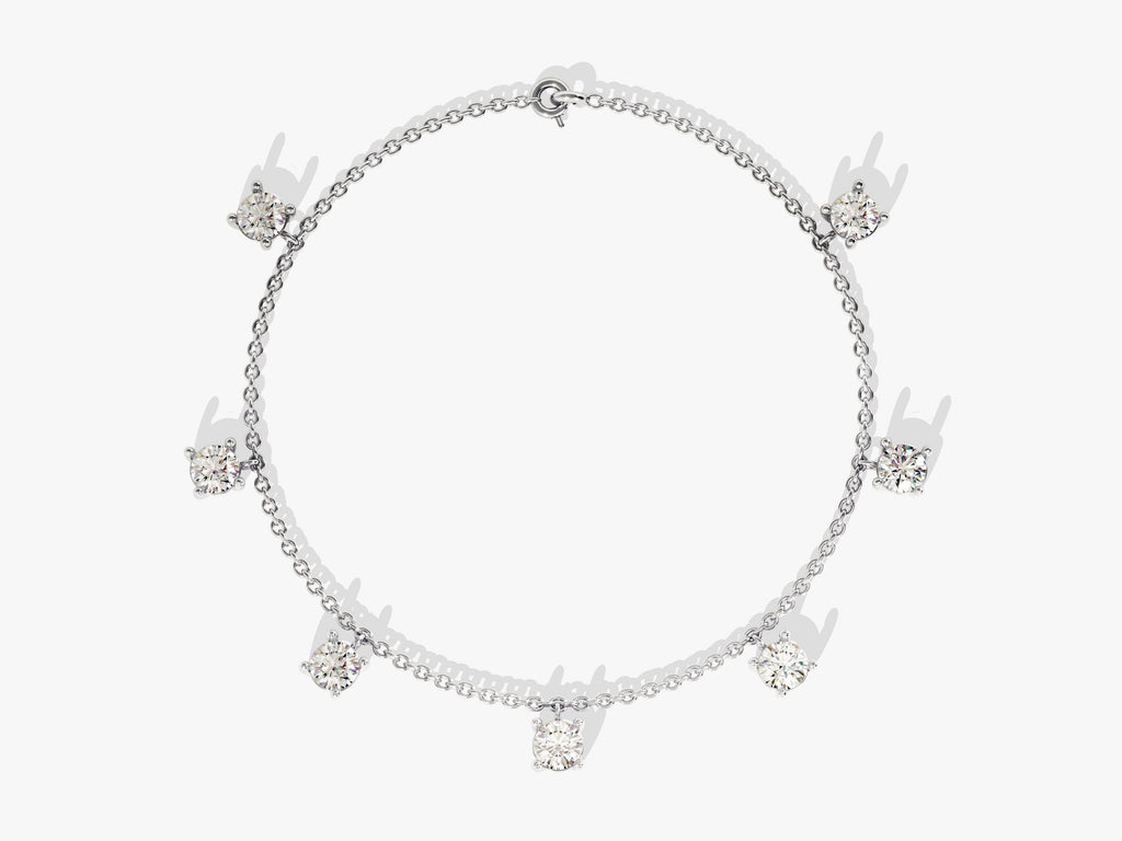 0.7 TCW Round Drop Lab Grown Diamond Bracelet